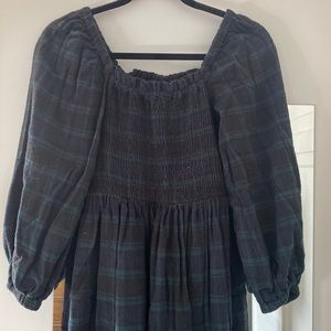 J Crew Flannel Smock Dress
